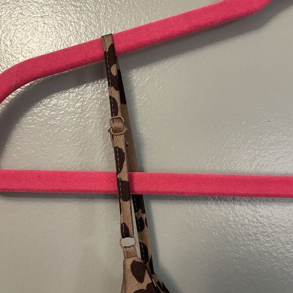 Target A New Day Brown Leopard Print Slip Maxi Dress V-Neck Strappy Medium - Picture 7 of 11